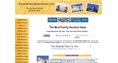 Desktop Screenshot of favoritefamilyvacations.com